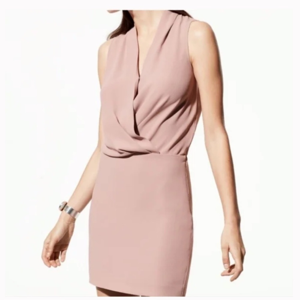Aritzia Babaton Phoenix mini dress size 4 mauve
